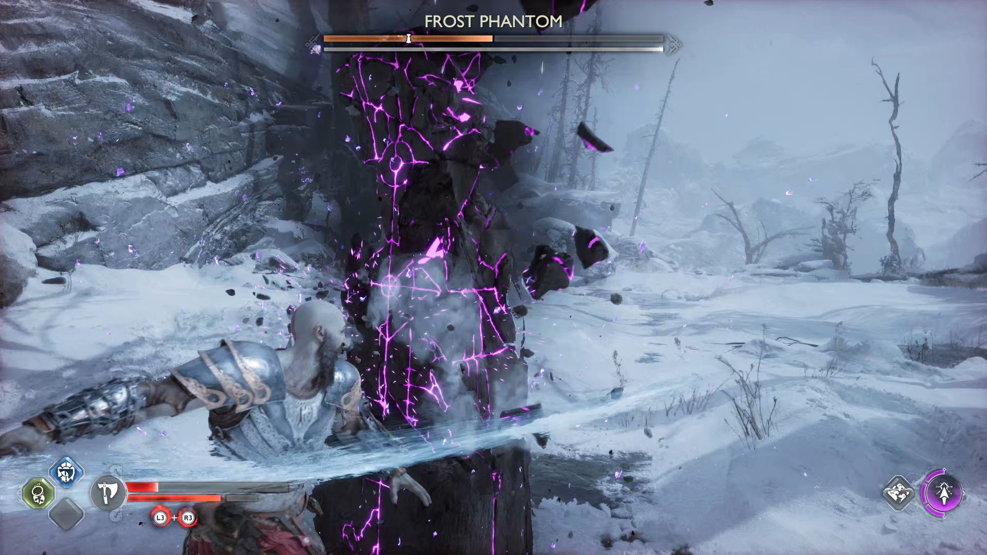 God of War Ragnarok, The Word Of Fate, Destroying The Frost Phantom's Obilisk-2